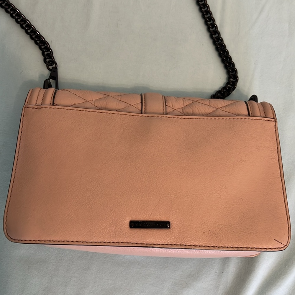 Rebecca Minkoff Chevron Quilted Small Love Crossbody with matching wallet - Picture 4 of 12